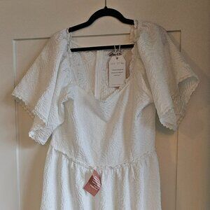 NWT Ivy City Co White Dress XL